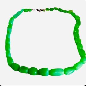 Green Opal Nugget Necklace! 20”